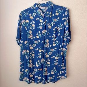 Mens Vintage Re-Mastered Button Down Dress Shirt Large